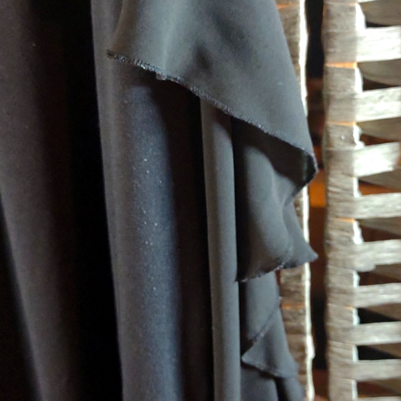 Ann Taylor Loft Dot Laced Ruffle Sleeve Blouse L - Picture 9 of 15